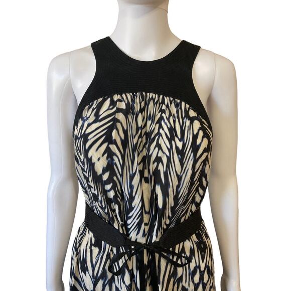 Anthropologie Leifsdottir 100% Silk High Low Dress Belted Sleeveless Size 0 - Picture 4 of 7